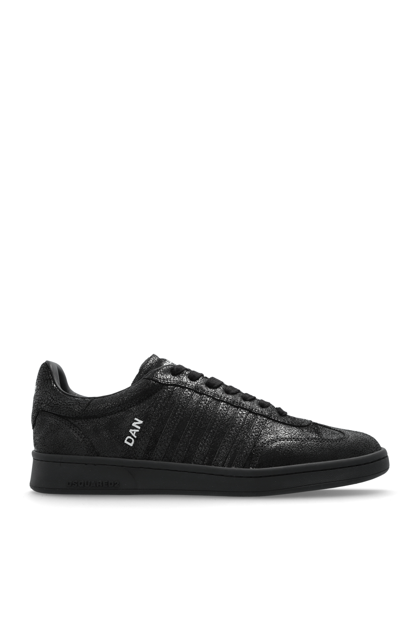 【送料&関税込】Dsquared2 Boxer Strass Black Sneakers Black 